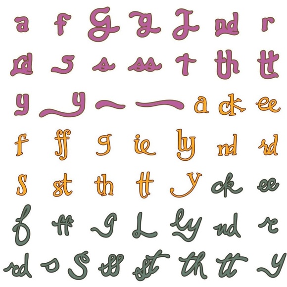 Cricut TYPE CANDY fonts - Picture 3 of 15